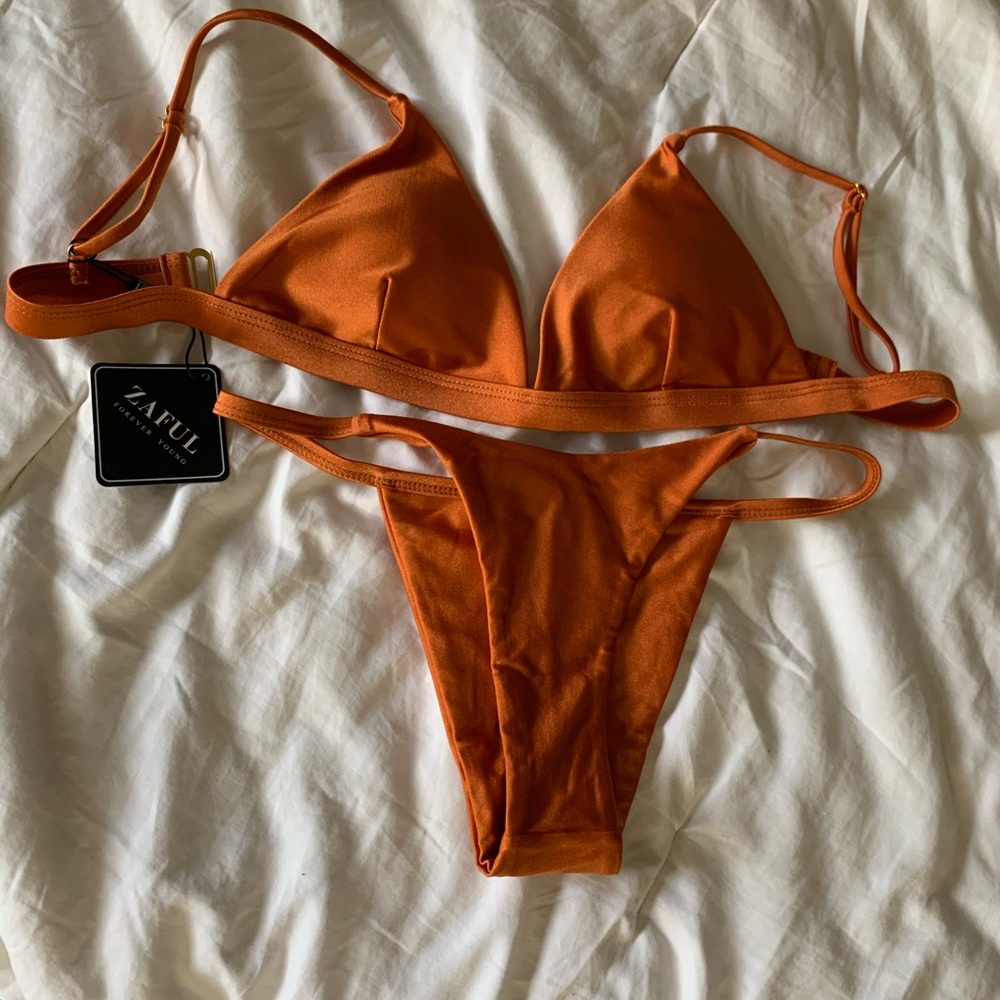 Brand new ZAFUL orange bikini